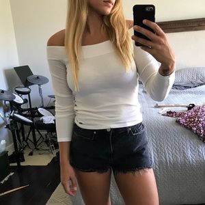 Off the shoulder shirt